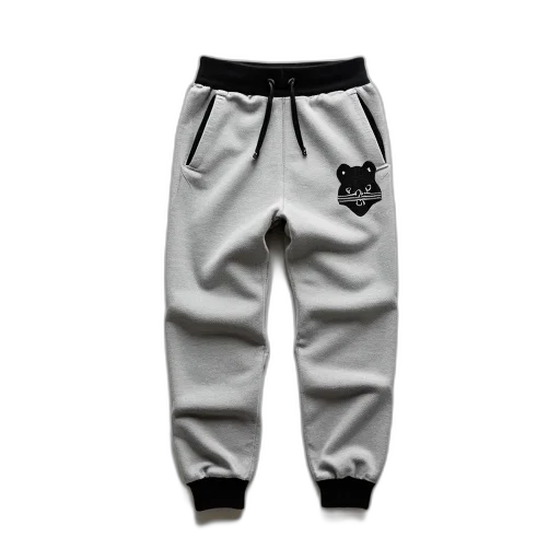 monochrome, pair, grey, sweatpants transparent PNG cut-out