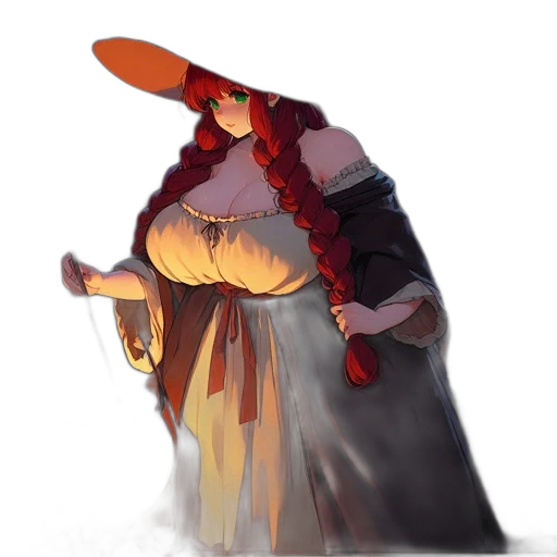 hat, dress, staff, jacket transparent PNG cut-out