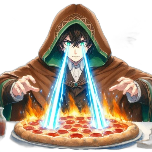 food, jacket, staff, weapon transparent PNG cut-out