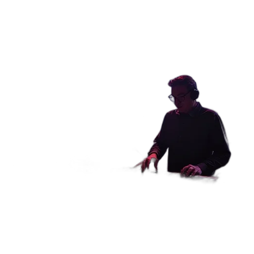 creature, concept art, outer space, neon lights transparent PNG cut-out