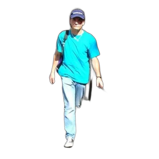 staff, hat, jacket, face transparent PNG cut-out