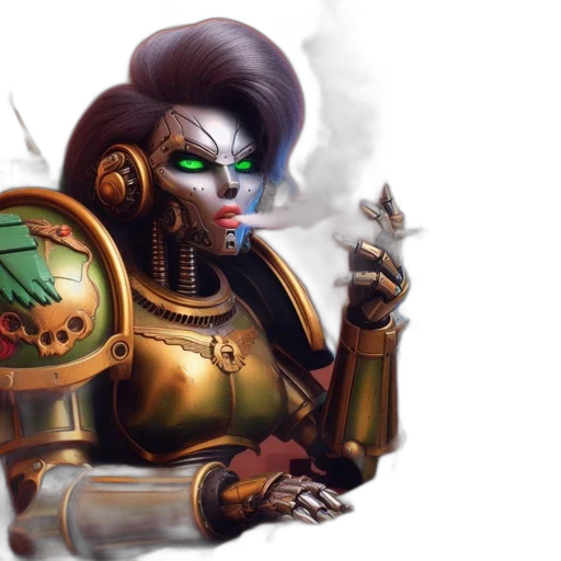 robot, concept art, fantasy art, cyberpunk transparent PNG cut-out