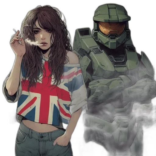 weapon, jacket, face, mask transparent PNG cut-out