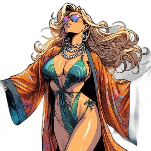 jewelry, dress, comic book art, concept art transparent PNG cut-out