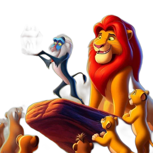 crown, animal, staff, concept art transparent PNG cut-out