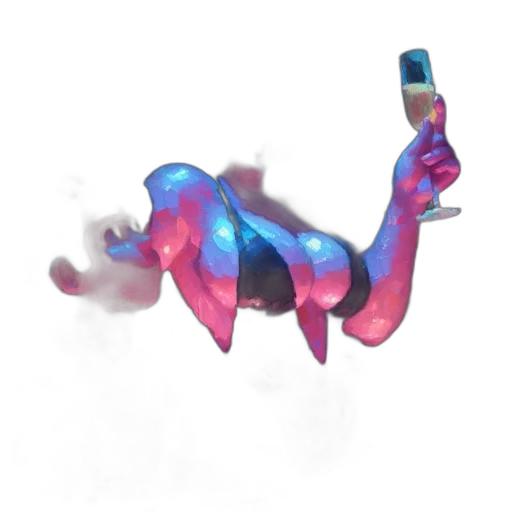 dragon, creature, staff, animal transparent PNG cut-out