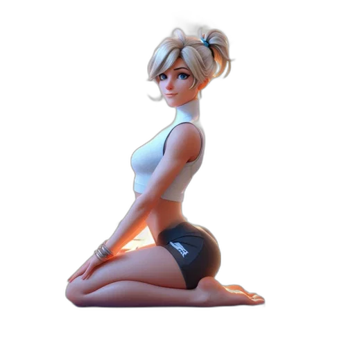 dress, staff, 3d render, concept art transparent PNG cut-out