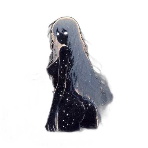 hair, dress, mask, jewelry transparent PNG cut-out