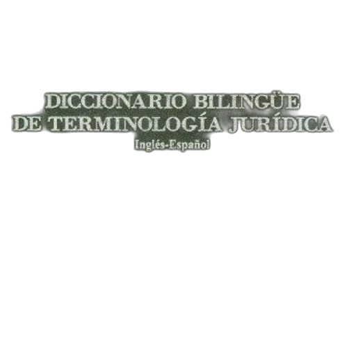 bilingual, legal, dictionary, spanish transparent PNG cut-out