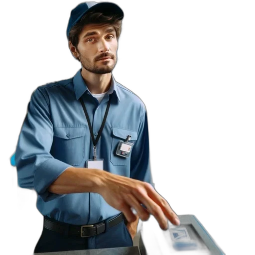 staff, robot, furniture, hat transparent PNG cut-out