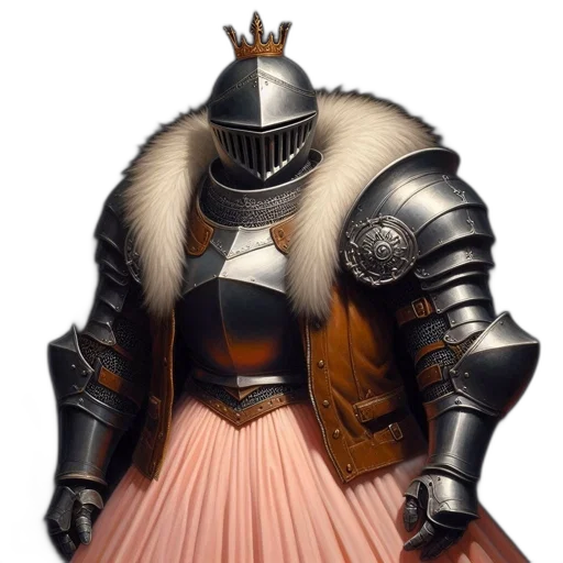 crown, sword, dress, robot transparent PNG cut-out