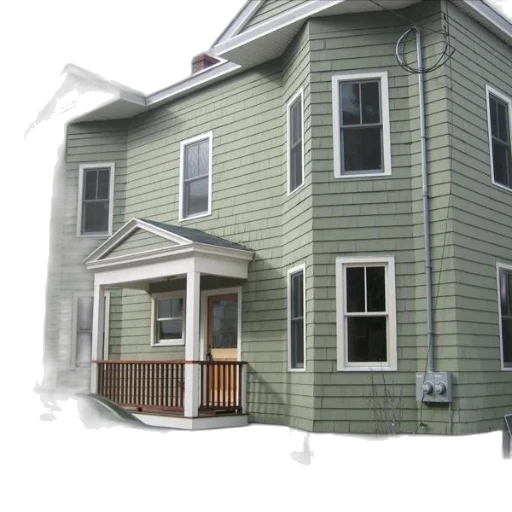 building, 3d render, photorealistic, green transparent PNG cut-out