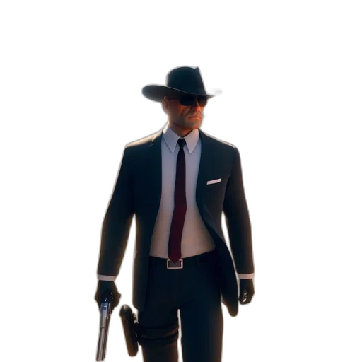 hat, staff, weapon, jacket transparent PNG cut-out
