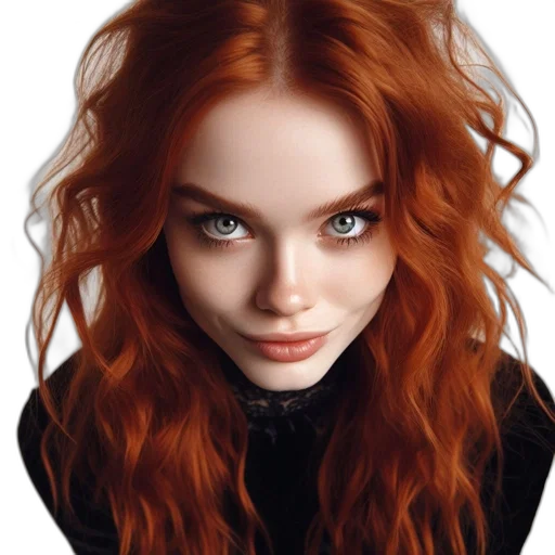 hair, face, jacket, jewelry transparent PNG cut-out