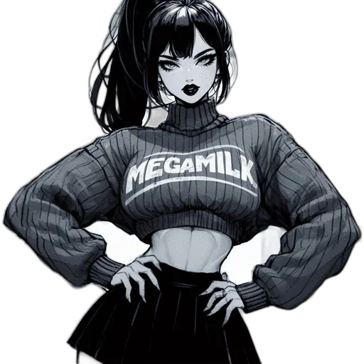 jacket, dress, comic book art, anime transparent PNG cut-out