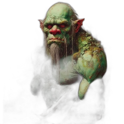 creature, face, mask, staff transparent PNG cut-out
