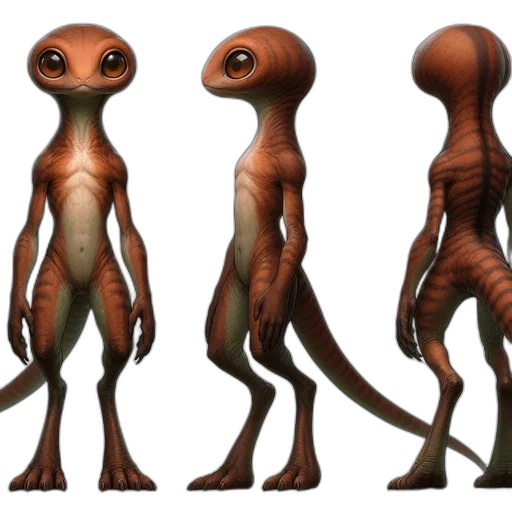 creature, animal, concept art, 3d render transparent PNG cut-out