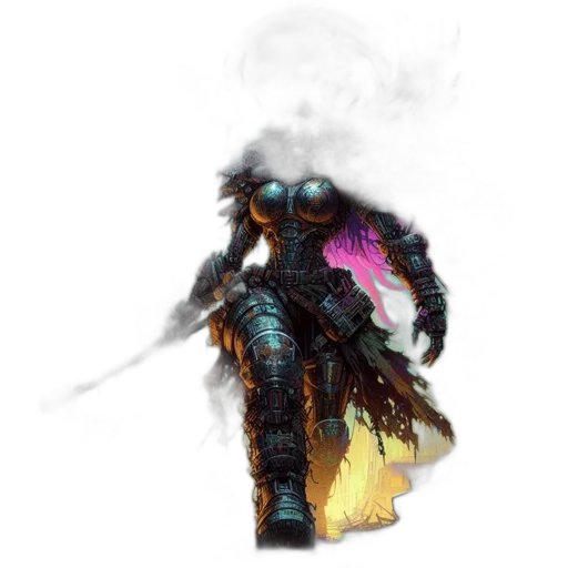 robot, mask, dragon, weapon transparent PNG cut-out
