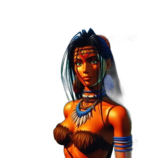 jewelry, staff, mask, dress transparent PNG cut-out