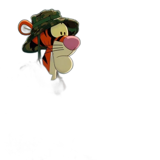 hat, staff, flower, animal transparent PNG cut-out