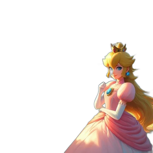 dress, crown, staff, weapon transparent PNG cut-out