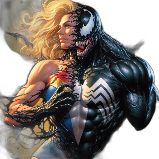 comic book art, concept art, fantasy art, two transparent PNG cut-out