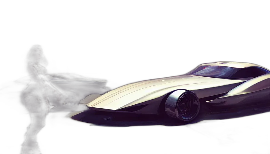 car, concept art, 3d render, photorealistic transparent PNG cut-out