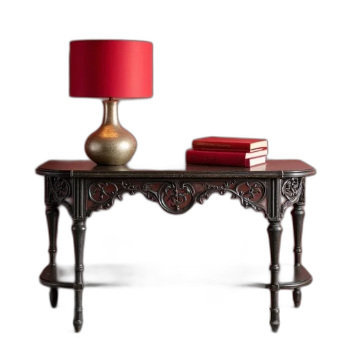 furniture, crown, 3d render, red transparent PNG cut-out