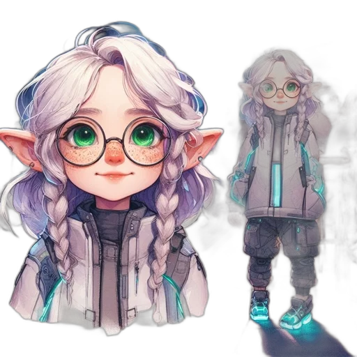 concept art, fantasy art, watercolor, pixel art transparent PNG cut-out