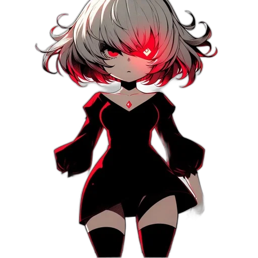 mask, dress, creature, hair transparent PNG cut-out