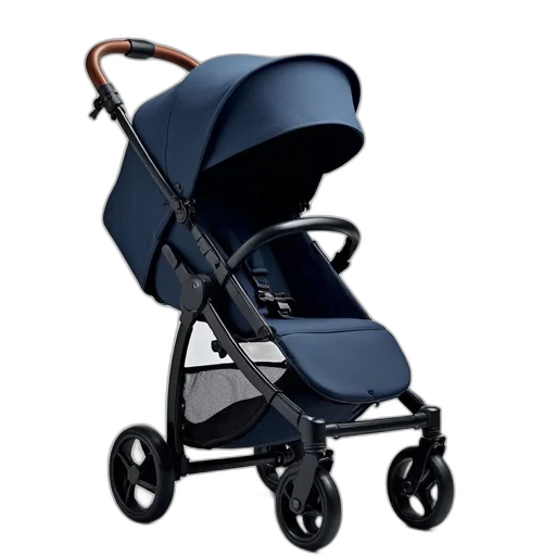 quinn, stroller, navy, blue transparent PNG cut-out