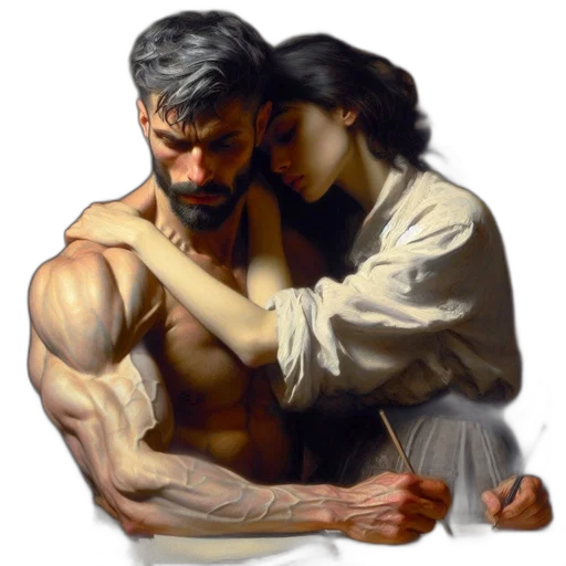 oil painting, photorealistic, concept art, fantasy art transparent PNG cut-out