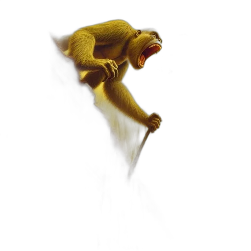 creature, animal, staff, dragon transparent PNG cut-out