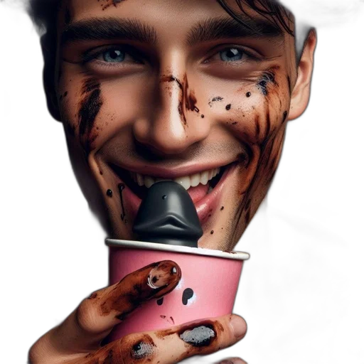 face, mask, creature, food transparent PNG cut-out