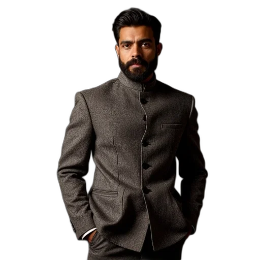 jacket, staff, men, nehru transparent PNG cut-out