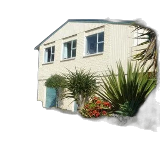 building, 3d render, photorealistic, two-story transparent PNG cut-out