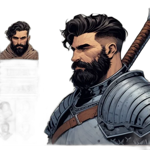 sword, concept art, comic book art, fantasy art transparent PNG cut-out