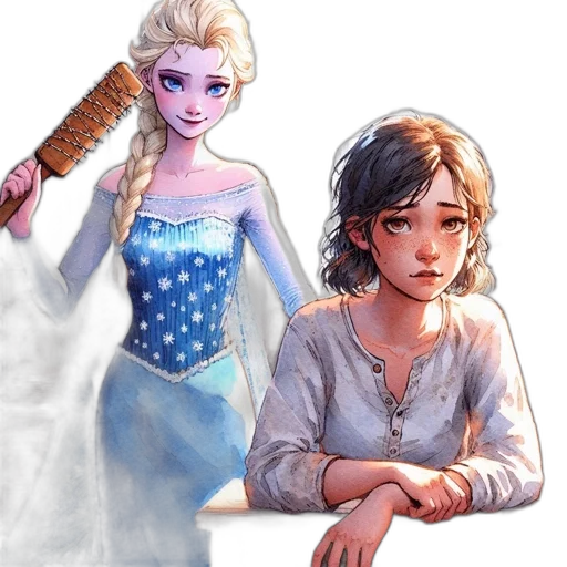 dress, staff, fantasy art, concept art transparent PNG cut-out