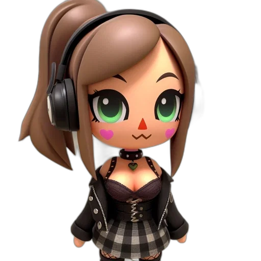 face, staff, 3d render, cartoon transparent PNG cut-out