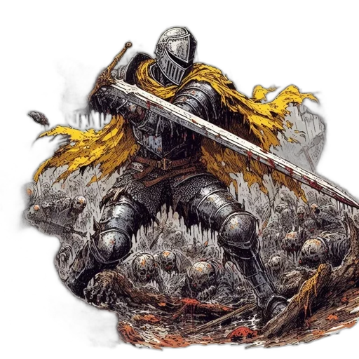 sword, dragon, weapon, crown transparent PNG cut-out