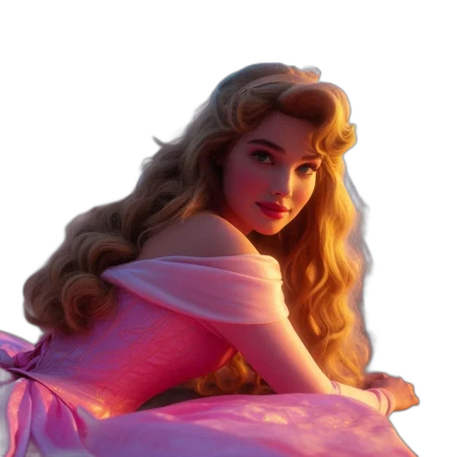 dress, hair, crown, face transparent PNG cut-out