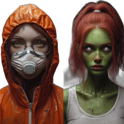mask, concept art, cyberpunk, photorealistic transparent PNG cut-out