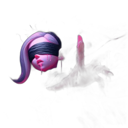 hair, staff, creature, weapon transparent PNG cut-out