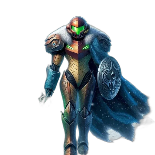 robot, sword, concept art, fantasy art transparent PNG cut-out