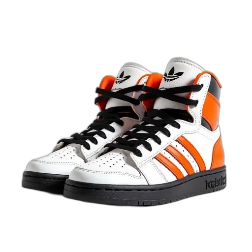 shoes, 3d render, pair, white transparent PNG cut-out