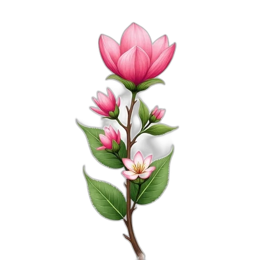 flower, crown, staff, tree transparent PNG cut-out