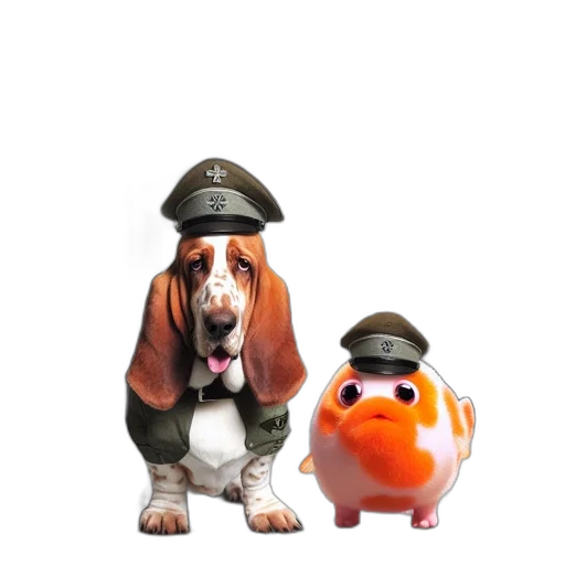 hat, animal, 3d render, concept art transparent PNG cut-out