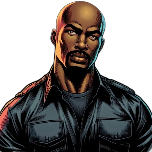 comic book art, concept art, stylized, male transparent PNG cut-out