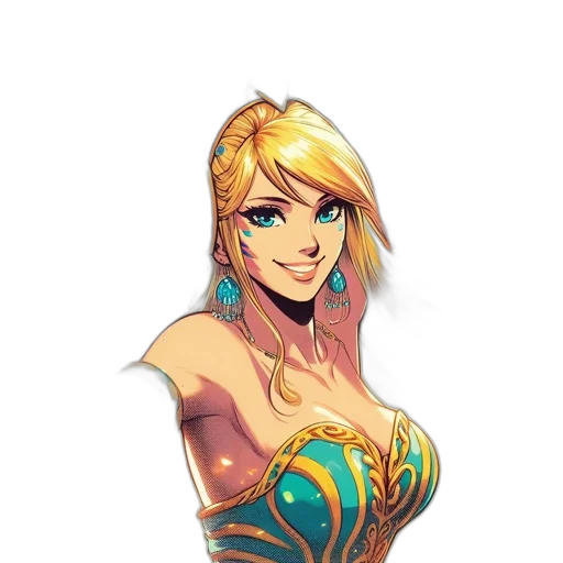 dress, staff, jewelry, crown transparent PNG cut-out