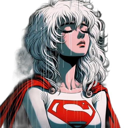 face, comic book art, concept art, cartoon transparent PNG cut-out